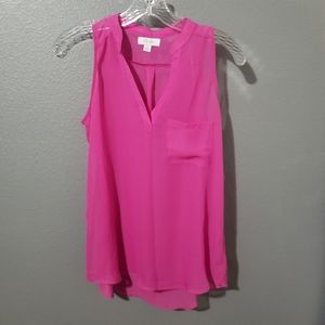 Vibrant Pink Sleeveless Top Small